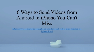 6 Ways to Send Videos from Android to iPhone You Can't Miss