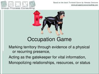Occupation Game