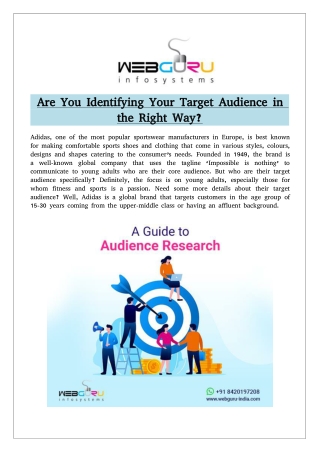 Are You Identifying Your Target Audience in the Right Way?