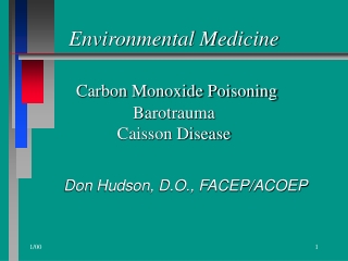 Carbon Monoxide Poisoning