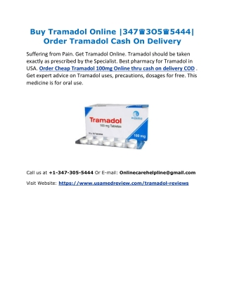 Buy Tramadol Online |347♛3O5♛5444| Order Tramadol Cash On Delivery