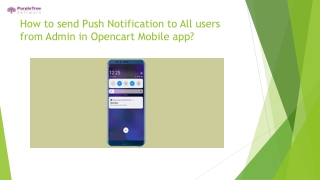Send Push Notification to All users from Admin in Opencart Mobile App