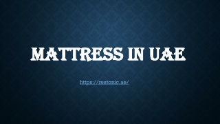 Mattress in UAE