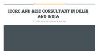 ICCRC and RCIC consultant in Delhi and India