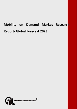 Mobility on Demand Industry