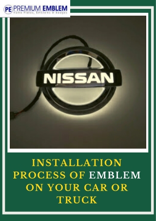 Installation Process of Custom Car Emblem by Premium Emblem