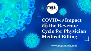 COVID -19 Impact on the revenue cycle for Physician Medical Billing
