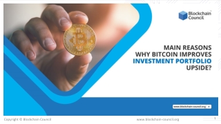 Main reasons why bitcoin improves investment portfolio upside?