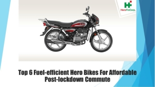 Top 6 Fuel-efficient Hero Bikes For Affordable Post-lockdown Commute