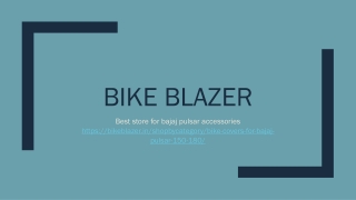 Best pulsar accessories by Bike Blazer!