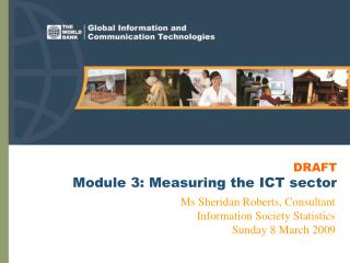 DRAFT Module 3: Measuring the ICT sector