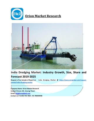 India Dredging Market Size, Industry Trends, Share and Forecast 2020-2026