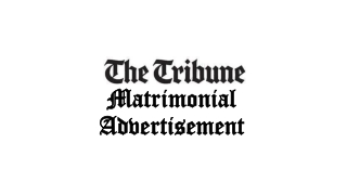 Tribune Matrimonial Advertisement