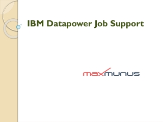 IBM DATAPOWER JOB SUPPORT
