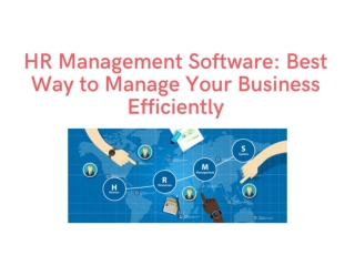 HR Management Software: Best Way to Manage Your Business Efficiently