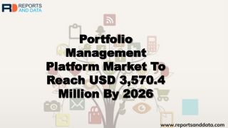 Portfolio Management Platform Market Analysis,  Segmentation and Future Forecasts to 2027