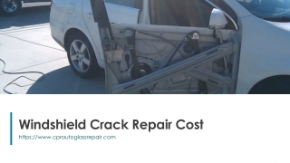 Windshield Crack Repair Cost