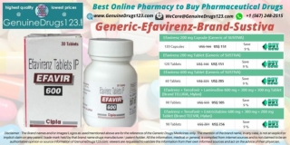 Generic Efavirenz Sustiva 600 mg Tablet