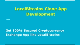 LocalBitcoins Clone App Development Company - Pulsehyip