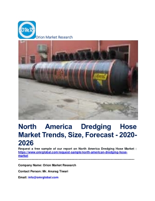 North America Dredging Hose Market Trends, Size, Forecast - 2020-2026