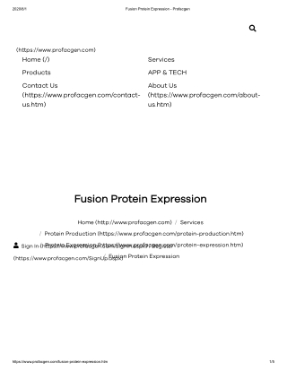 fusion protein expression