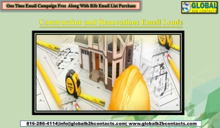Construction and Renovations Email Leads