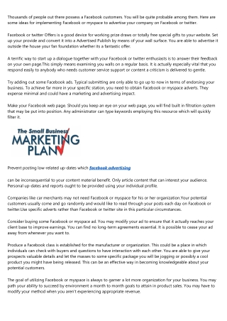Sharpen Your Facebook or myspace Marketing Abilities. Try out These Tips Today!