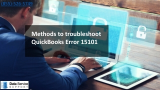 How do i fix QuickBooks Error 15101