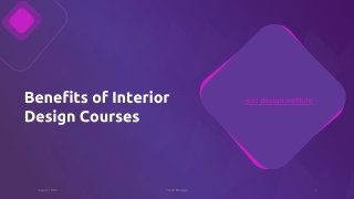 Benefits of Interior Design Courses