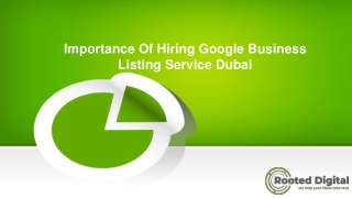 Importance Of Hiring Google Business Listing Service Dubai