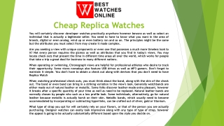 Replica Watch Uk