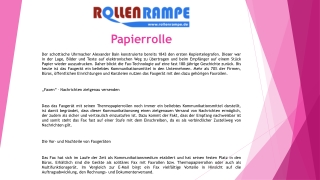 Papierrolle