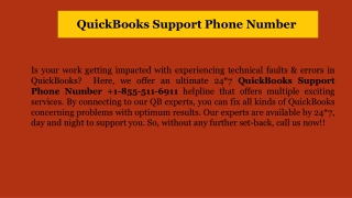 QuickBooks Support Phone Number