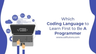 Which Coding Language To Learn First To Be A Programmer