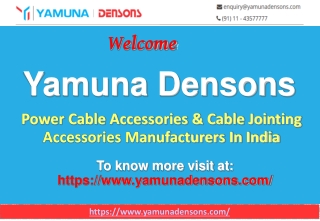 Power Cable Accessories Manufacturer India