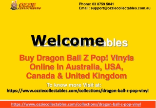 Buy Dragon Ball Z Pop Vinyl Online-Ozzie Collectables