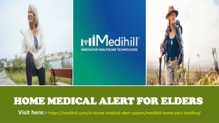 Home Medical Alert for Elders