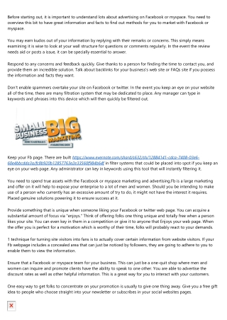 Sound Assistance With Facebook Marketing Which Can Help Any person