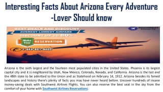 Interesting Facts About Arizona Every Adventure-Lover Should know