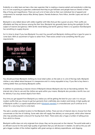 How to Get More Results Out of Your blackpink outfits
