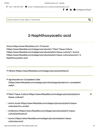 beta naphthoxyacetic acid