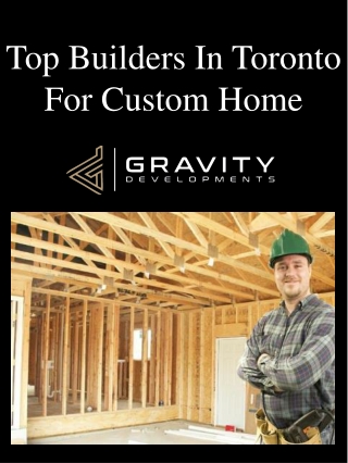 Top Builders In Toronto For Custom Home
