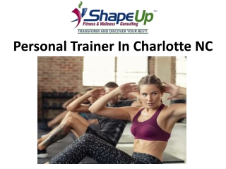 Personal Trainer In Charlotte NC