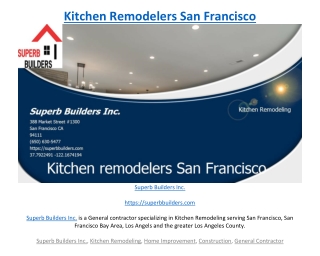 Kitchen Remodelers San Francisco