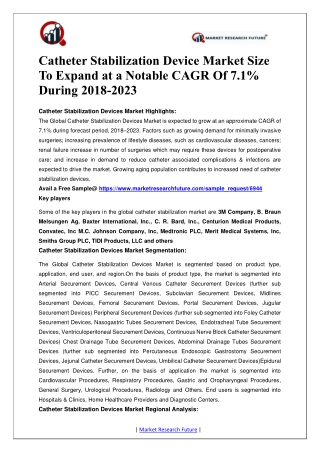 Catheter Stabilization Market Research Report – Global Forecast till 2025