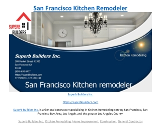 San Francisco Kitchen Remodeler