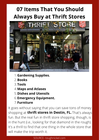 07 Items That You Should Always Buy at Thrift Stores