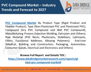 PVC Compound Market Size, Application Potential, By Product, 2020-2027