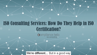 ISO Consulting Services: How Do They Help in ISO Certification?