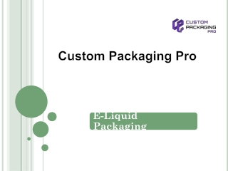 E-Liquid Packaging